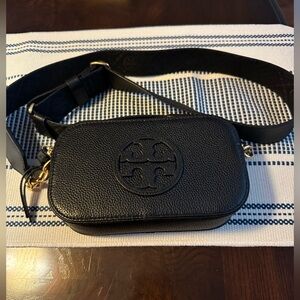 Tory Burch Black Leather Crossbody Bag
